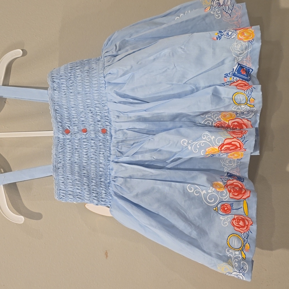 Tutu Couture Disney Collection Beauty And The Beast Smocked Dress Size 24 Months - Picture 5 of 10